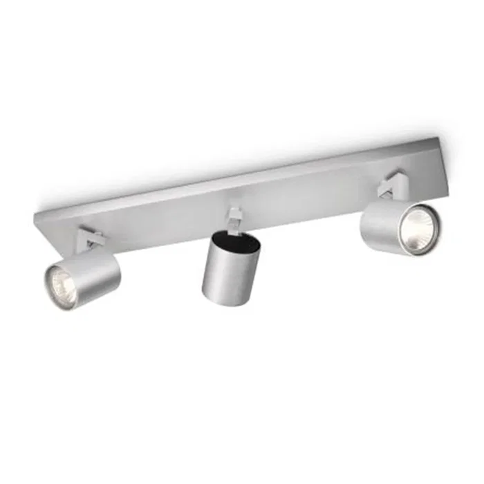 Philips PH-530933112 Aplique de Pared "Runner" Blanco para 3 x GU10 Sin Bombilla