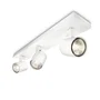 Philips PH-530933112 Aplique de Pared "Runner" Blanco para 3 x GU10 Sin Bombilla