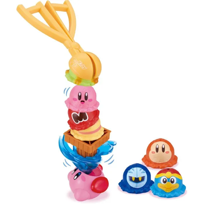 Epoch Games Kirby Ice Cream Tower KIR5054131076125 - Juego de Acción y Rompecabezas para 1-4 Jugadores a Partir de 4 Años