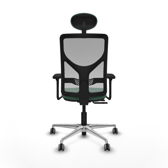 PIQUERAS Y CRESPO Silla de oficina Motilla con mecanismo Sincro/Traslack Verde esmeralda y Gris PIQUERAS Y CRESPO Silla de oficina Motilla con mecanismo Sincro/Traslack Verde esmeralda y Gris