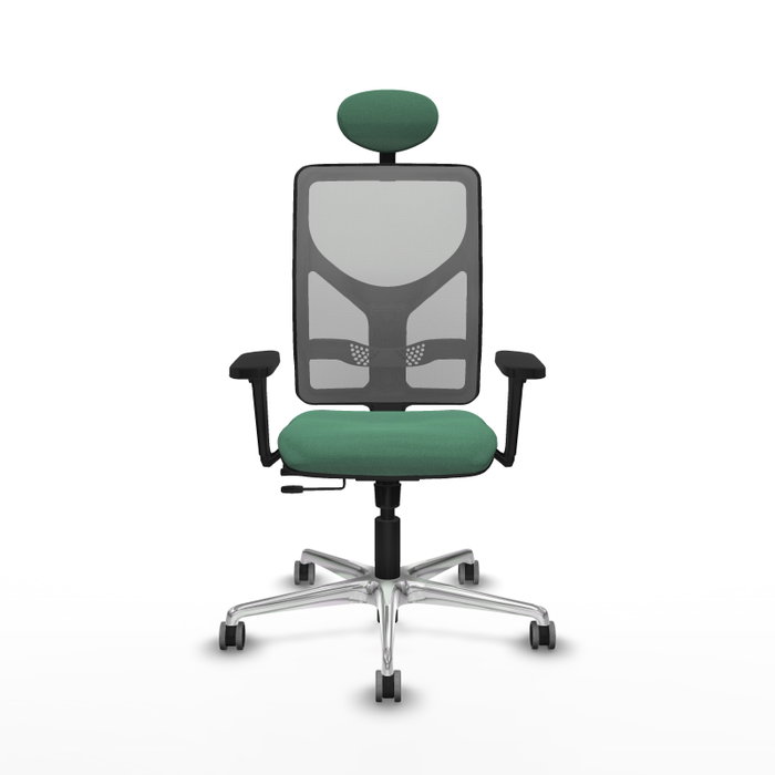 PIQUERAS Y CRESPO Silla de oficina Motilla con mecanismo Sincro/Traslack Verde esmeralda y Gris PIQUERAS Y CRESPO Silla de oficina Motilla con mecanismo Sincro/Traslack Verde esmeralda y Gris
