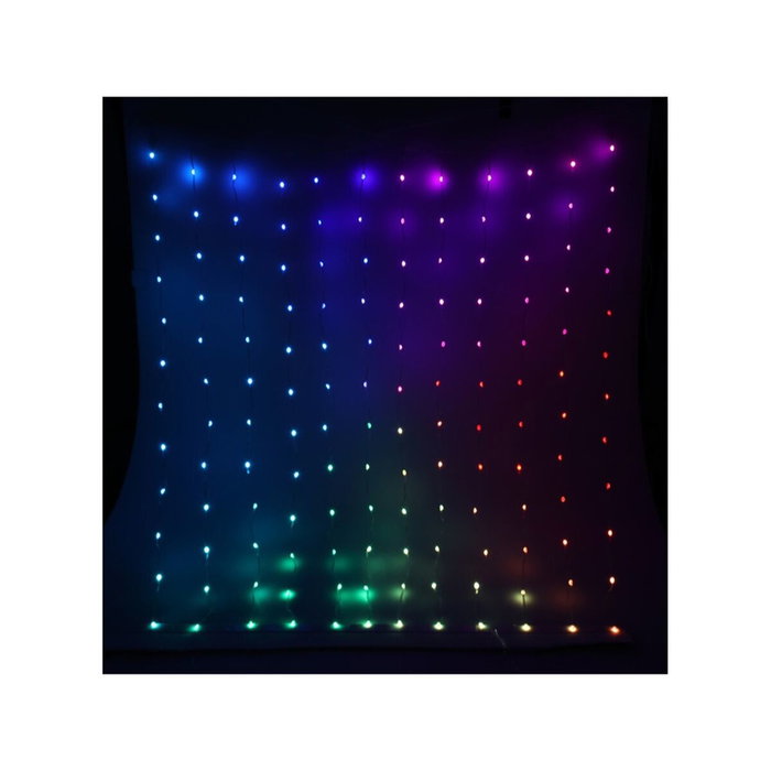 Basics Cortina LED RGB Multifunción 2 x 2 m, 400 LEDs, IP44