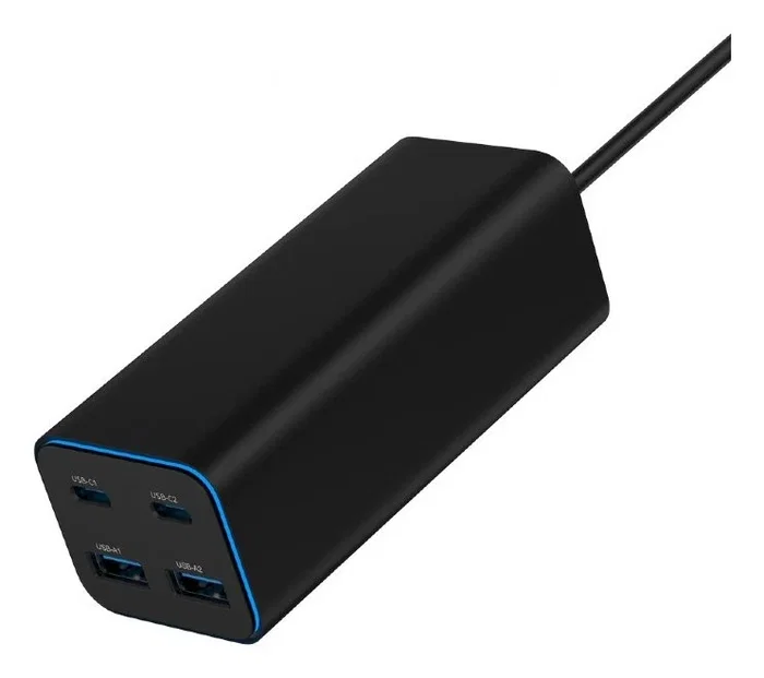 Gembird TA-UC-2A2C-PD100-01-BK Cargador Rápido 100 W Negro