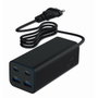 GEMBIRD TA-UC-2A2C-PD100-01-BK Cargador de Carga Rápida con 3 Puertos USB Tipo C, Negro