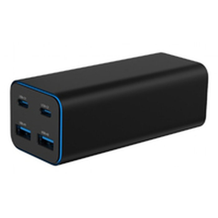 GEMBIRD TA-UC-2A2C-PD100-01-BK Cargador de Carga Rápida con 3 Puertos USB Tipo C, Negro GEMBIRD TA-UC-2A2C-PD100-01-BK Cargador de Carga Rápida con 3 Puertos USB Tipo C, Negro