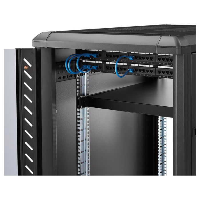 StarTech Estante Ajustable 1U para Rack de Servidores - Bandeja Universal de 19" (49.5 a 96.5cm) - Capacidad 150kg, Acero Negro, Incluye Tornillos StarTech Estante Ajustable 1U para Rack de Servidores - Bandeja Universal de 19" (49.5 a 96.5cm) - Capacidad 150kg, Acero Negro, Incluye Tornillos