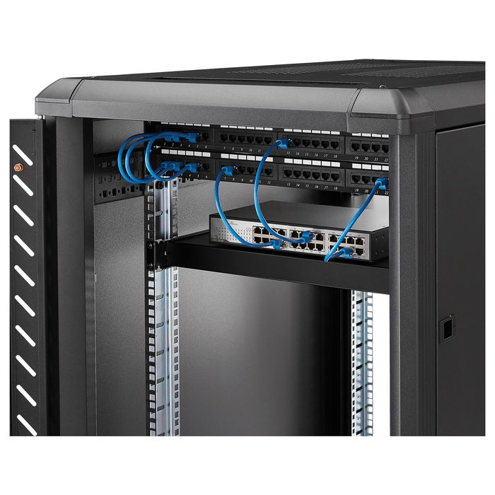 StarTech Estante Ajustable 1U para Rack de Servidores - Bandeja Universal de 19" (49.5 a 96.5cm) - Capacidad 150kg, Acero Negro, Incluye Tornillos StarTech Estante Ajustable 1U para Rack de Servidores - Bandeja Universal de 19" (49.5 a 96.5cm) - Capacidad 150kg, Acero Negro, Incluye Tornillos