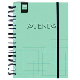 Finocam Agenda Institut Espiral 4º 155x215 mm Turquesa Curso 2026-2027 Polipropileno