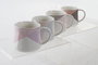 DKD Home Decor Tazas de Gres Multicolor, Pack de 12, 385ml