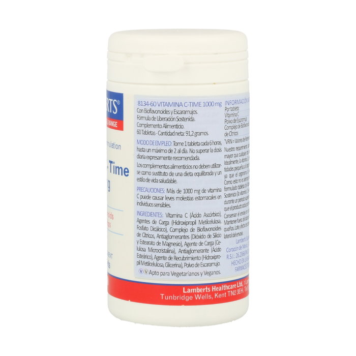 Lamberts Vitamina C 1000 mg Liberación Sostenida Lamberts Vitamina C 1000 mg Liberación Sostenida
