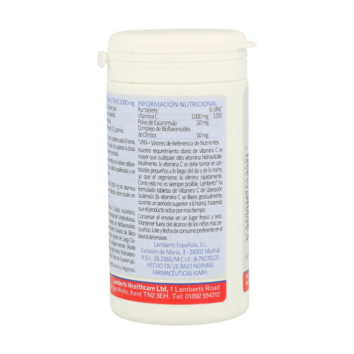 Lamberts Vitamina C 1000 mg Liberación Sostenida Lamberts Vitamina C 1000 mg Liberación Sostenida