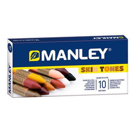 Manley Estuche 10 Ud Ceras Surtido Tonos De La Piel