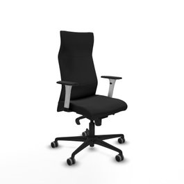 PIQUERAS Y CRESPO Sillón Albacete Negro con Mecanismo Sincro