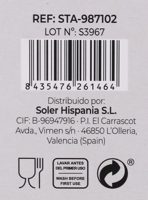 Santa Clara Cubertería 24 Piezas Acero Inoxidable Tambre (6 Unidades)