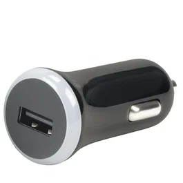 Mobilis 001280 Cargador de Coche USB 2.0 Negro para Automóvil