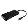 Aisens Conversor USB-C a DP/DVI/HDMI/VGA 4 en 1 Negro