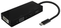 Aisens Conversor USB-C a DP/DVI/HDMI/VGA 4 en 1 Negro