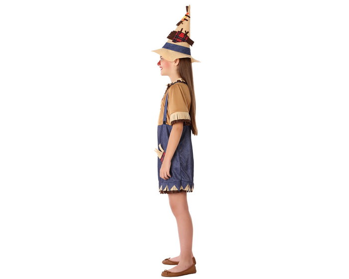 Disfraz El Mago de Oz de Espantapájaros para Niña 5-6 Años, Vestido y Sombrero de Paja, Poliéster, Tema Fantasía Disfraz El Mago de Oz de Espantapájaros para Niña 5-6 Años, Vestido y Sombrero de Paja, Poliéster, Tema Fantasía