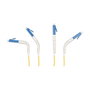 DeLOCK Cable de fibra óptica LC Duplex a LC Duplex monomodo OS2 angulado 0,5 m