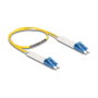 DeLOCK Cable de fibra óptica LC Duplex a LC Duplex monomodo OS2 angulado 0,5 m