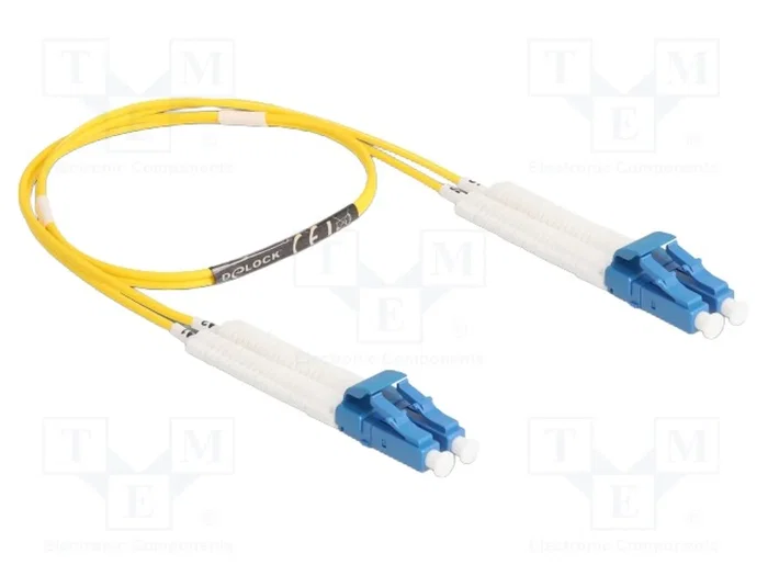 DeLOCK Cable de fibra óptica LC Duplex a LC Duplex monomodo OS2 angulado 0,5 m DeLOCK Cable de fibra óptica LC Duplex a LC Duplex monomodo OS2 angulado 0,5 m