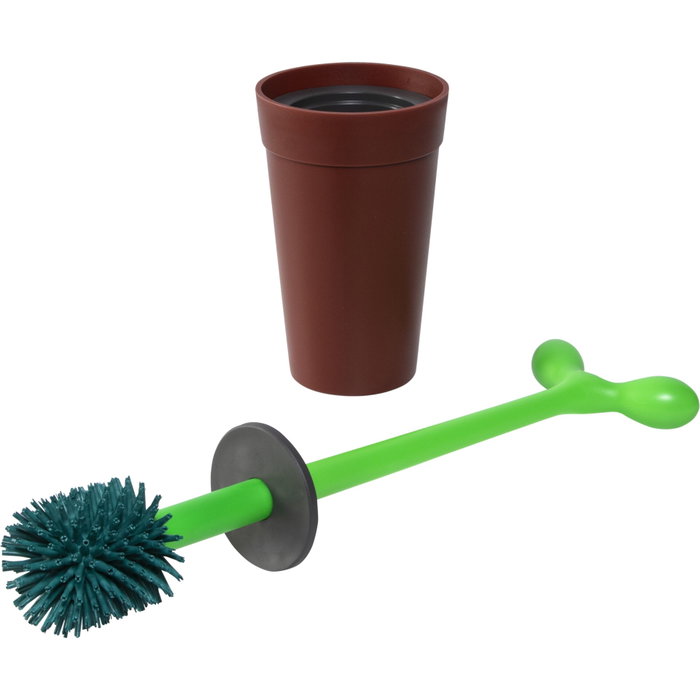 Alessi Merdolino Escobilla de Baño Marrón