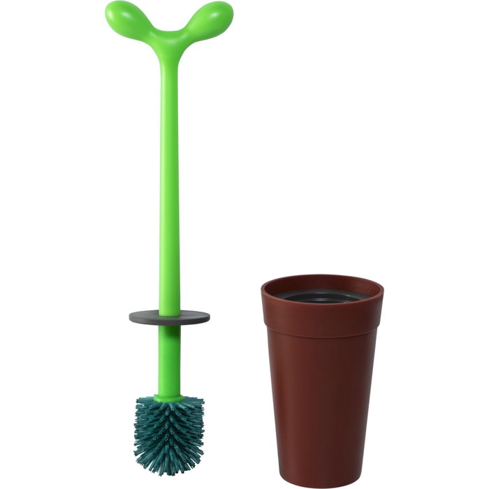 Alessi Merdolino Escobilla de Baño Marrón