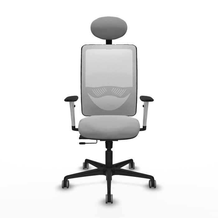 PIQUERAS Y CRESPO Silla de oficina Zulema Gris claro y Blanco PIQUERAS Y CRESPO Silla de oficina Zulema Gris claro y Blanco
