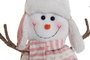 DKD Home Decor Figura de Muñeco de Nieve de Poliéster Surtido de 2 Unidades