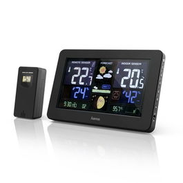 HAMA ESTACION METEOROLOGICA PREMIUM CON PANTALLA LED A COLOR Y CARGA USB