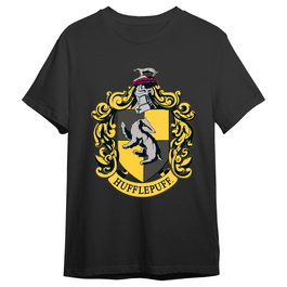 Warner Bros Discovery Camiseta Harry Potter Hufflepuff Hogwarts Adulto Talla S - Algodón 165 gr