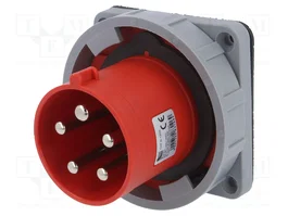 PAWBOL Conector de Alimentación AC Trifásico Macho 63A 400V 5 Pines
