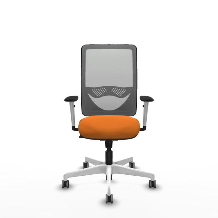 PIQUERAS Y CRESPO Silla de oficina Zulema Naranja y Gris