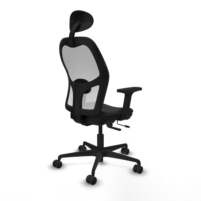 PIQUERAS Y CRESPO Silla de oficina Jorquera con mecanismo Sincro/Traslack, Negro y Blanco PIQUERAS Y CRESPO Silla de oficina Jorquera con mecanismo Sincro/Traslack, Negro y Blanco
