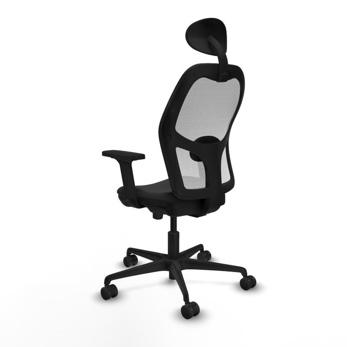 PIQUERAS Y CRESPO Silla de oficina Jorquera con mecanismo Sincro/Traslack, Negro y Blanco PIQUERAS Y CRESPO Silla de oficina Jorquera con mecanismo Sincro/Traslack, Negro y Blanco