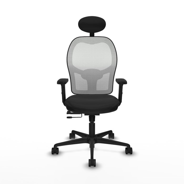 PIQUERAS Y CRESPO Silla de oficina Jorquera con mecanismo Sincro/Traslack, Negro y Blanco PIQUERAS Y CRESPO Silla de oficina Jorquera con mecanismo Sincro/Traslack, Negro y Blanco