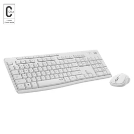 Logitech MK295 Silent Combo Teclado Suizo QWERTZ + Ratón Blanco