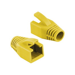LogiLink Pack de 50 Protectores Amarillos de 8mm para Conectores RJ45 Modulares