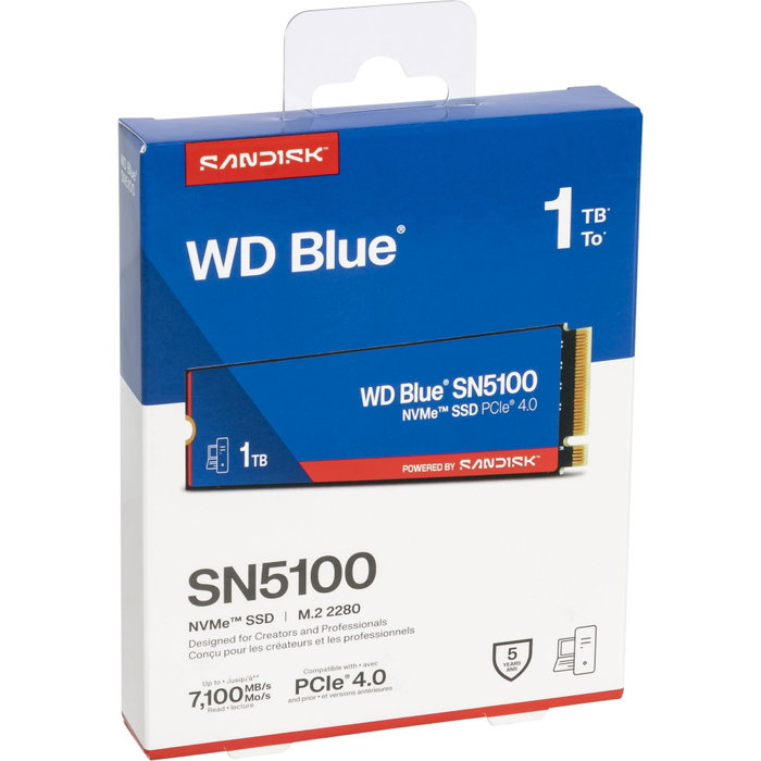 SanDisk WD Blue SN5100 1 TB M.2 2280 PCIe Gen4 NVMe SSD SanDisk WD Blue SN5100 1 TB M.2 2280 PCIe Gen4 NVMe SSD