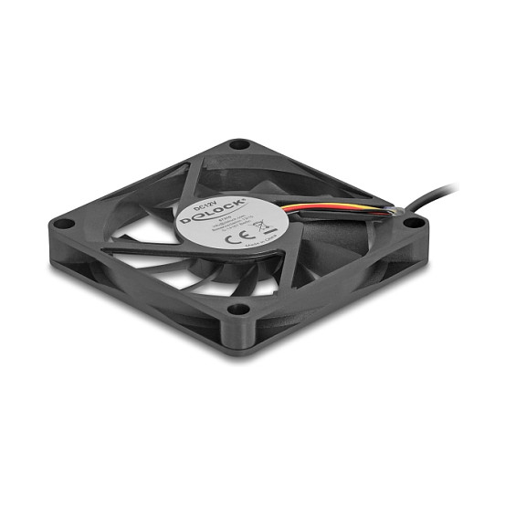 DeLOCK Ventilador Axial 12 V DC 70 x 70 x 10 mm Negro DeLOCK Ventilador Axial 12 V DC 70 x 70 x 10 mm Negro