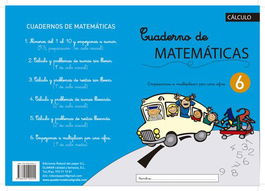 Cuaderno Rebost (Cas.) Matematicas Nº 6 (Set de 5)