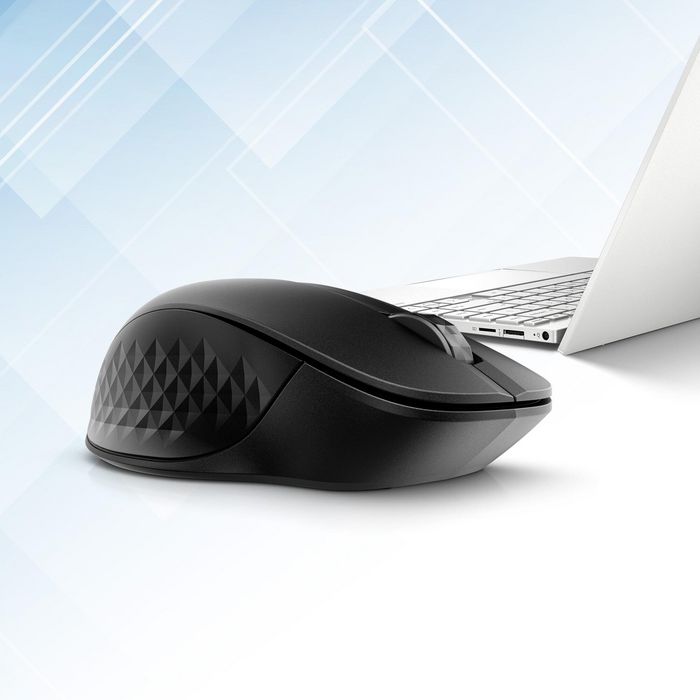 HP 435 Multi-Device Wireless Mouse, Ratón Inalámbrico Conectable a Dos Dispositivos, Sensor Multi-Superficie, Ergonómico
