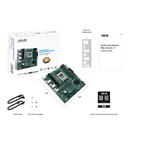 ASUS PRO B650M-CT-CSM Placa Base para PC, Socket AM5, AMD Ryzen 7000 Series, DDR5-SDRAM, Micro ATX