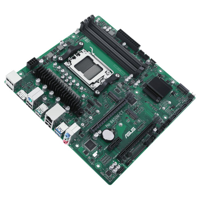 ASUS PRO B650M-CT-CSM Placa Base micro ATX (AMD B650, Socket AM5, DDR5, 128 GB max, 4x SATA, M.2, HDMI 2.1, DisplayPort, USB 3.2)