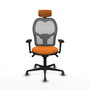 PIQUERAS Y CRESPO Silla de oficina Jorquera Sincro Naranja y Gris
