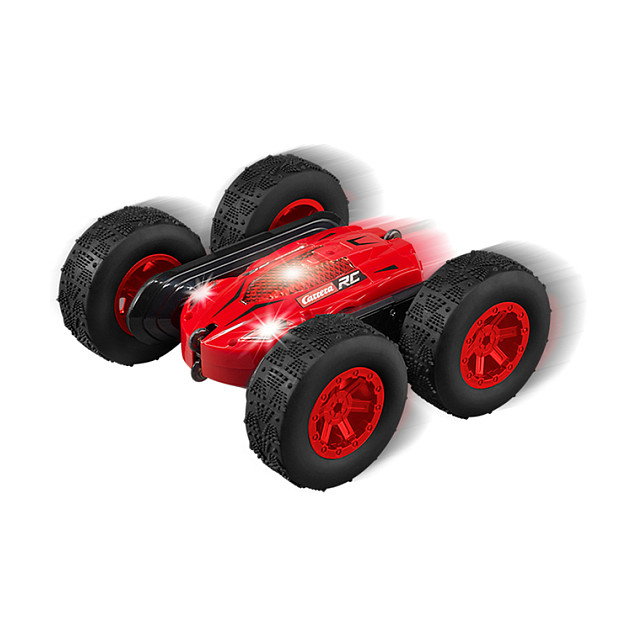 Carrera 370240009 X-Mas Turnator Coche de Acrobacias Eléctrico con Radio Control, Escala 1:24, 8 km/h, para Mayores de 12 Años