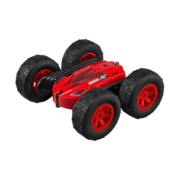 Carrera 370240009 X-Mas Turnator Coche de Acrobacias Eléctrico con Radio Control, Escala 1:24, 8 km/h, para Mayores de 12 Años