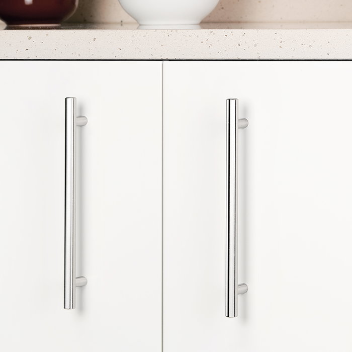 Emuca Tirador para mueble Orlando, L188mm, intereje 128mm, Acero, Níquel satinado Emuca Tirador para mueble Orlando, L188mm, intereje 128mm, Acero, Níquel satinado