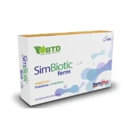 Trofodiet Simbiotic Ferm Complemento Alimenticio Simbiótico Prebiótico y Probiótico con Fibras y Bacterias - 30 Cápsulas
