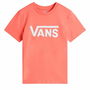 Camiseta de Manga Corta Mujer Vans Flying V Flyv Rosa Salmón